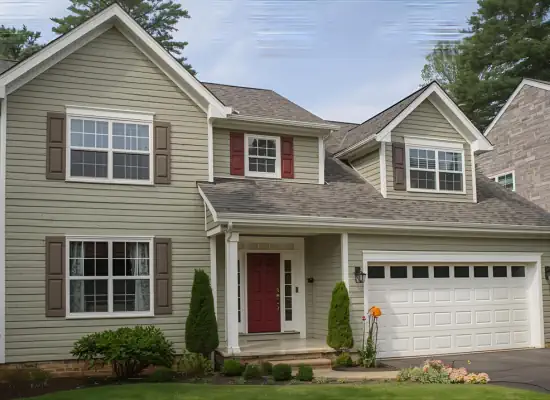 Exterior house painting in Buckingham PA including siding and trim restoration