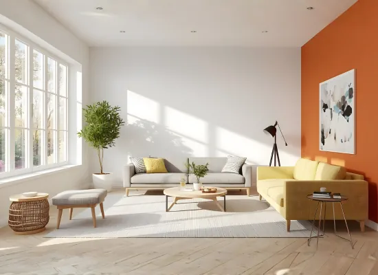 Living room interior painting in Chalfont, PA by SIB PRO PAINTERS