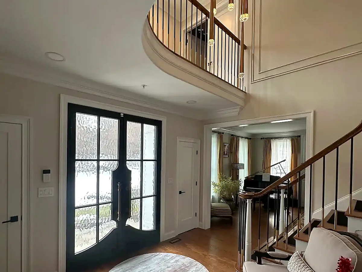 Custom foyer interior painting design for a Doylestown, PA home