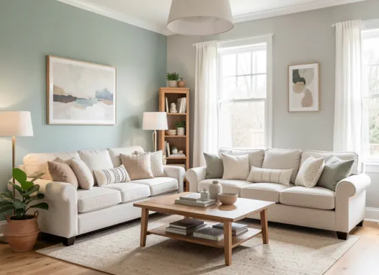 Living room interior painting in Doylestown, PA by SIB PRO PAINTERS