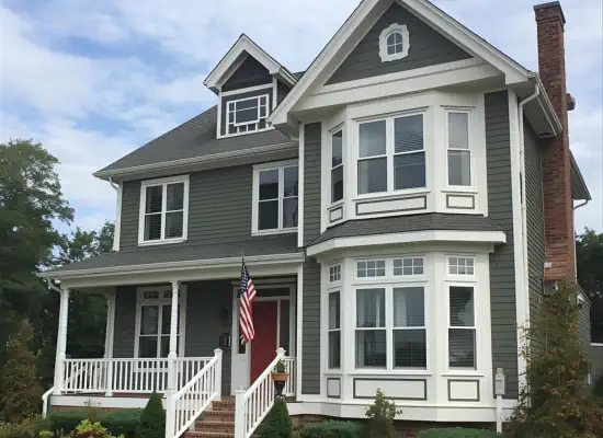 Exterior house painting and deck refinishing in Huntingdon Valley, PA by SIB PRO PAINTERS – durable, weather-resistant finishes for local homes
