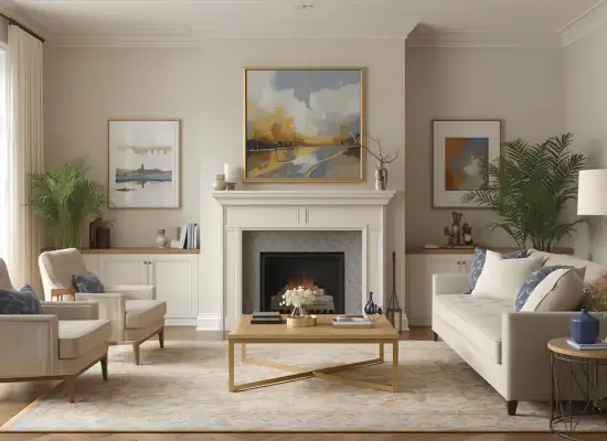 Interior living room painting in Jamison, PA by SIB PRO PAINTERS