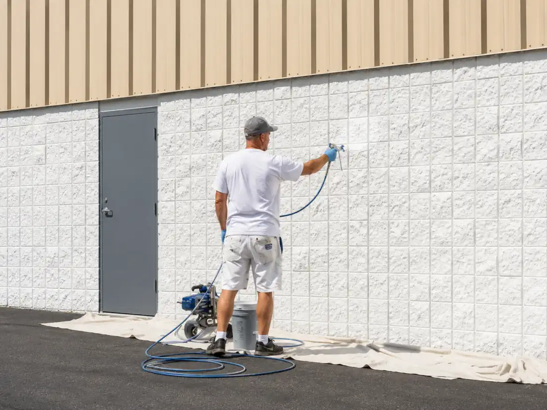 Exterior house painting project in Warrington, PA